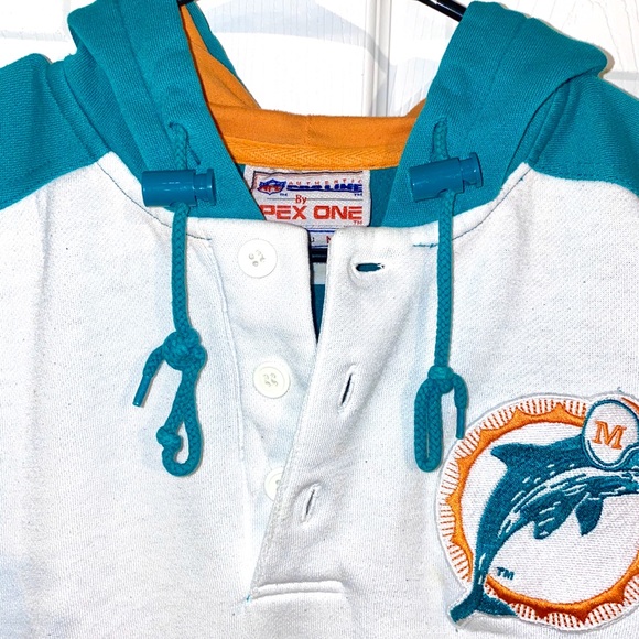 Vintage 90s Apex One Miami Dolphins Sweatshirt - Picture 3 of 8